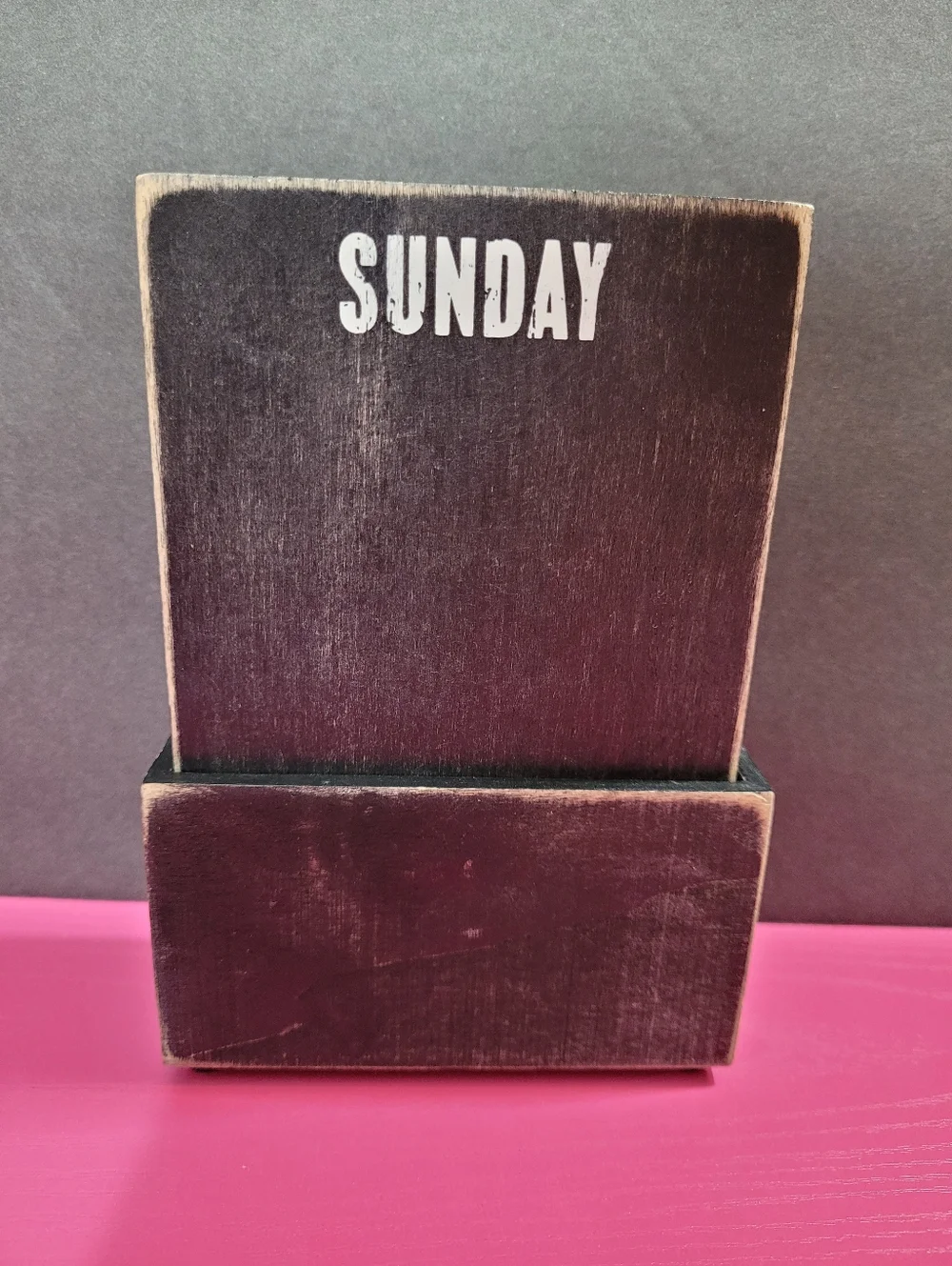 Primitivies By Kathy Phillips Wooden Perpetual Desk Calendar  (0955)